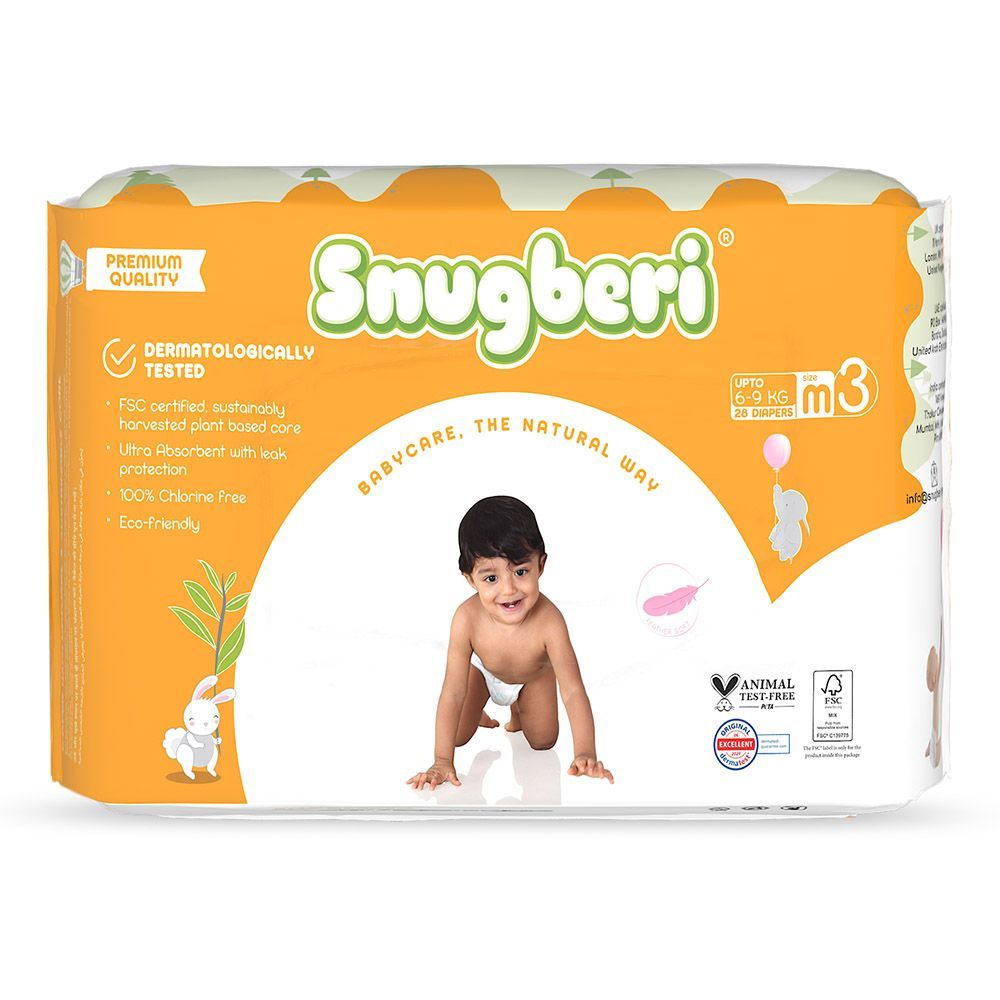 Snugberi - Diaper Size 3 Medium 6-9kg 28pcs - Twin Value Pack