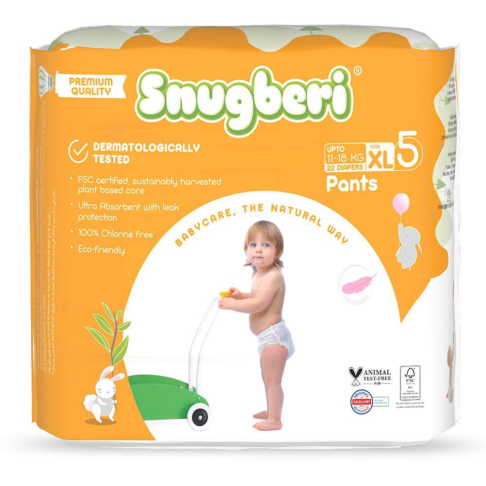 Snugberi - Diaper Pant Size 5 XL 11-18kg 22pcs - Twin Value Pack