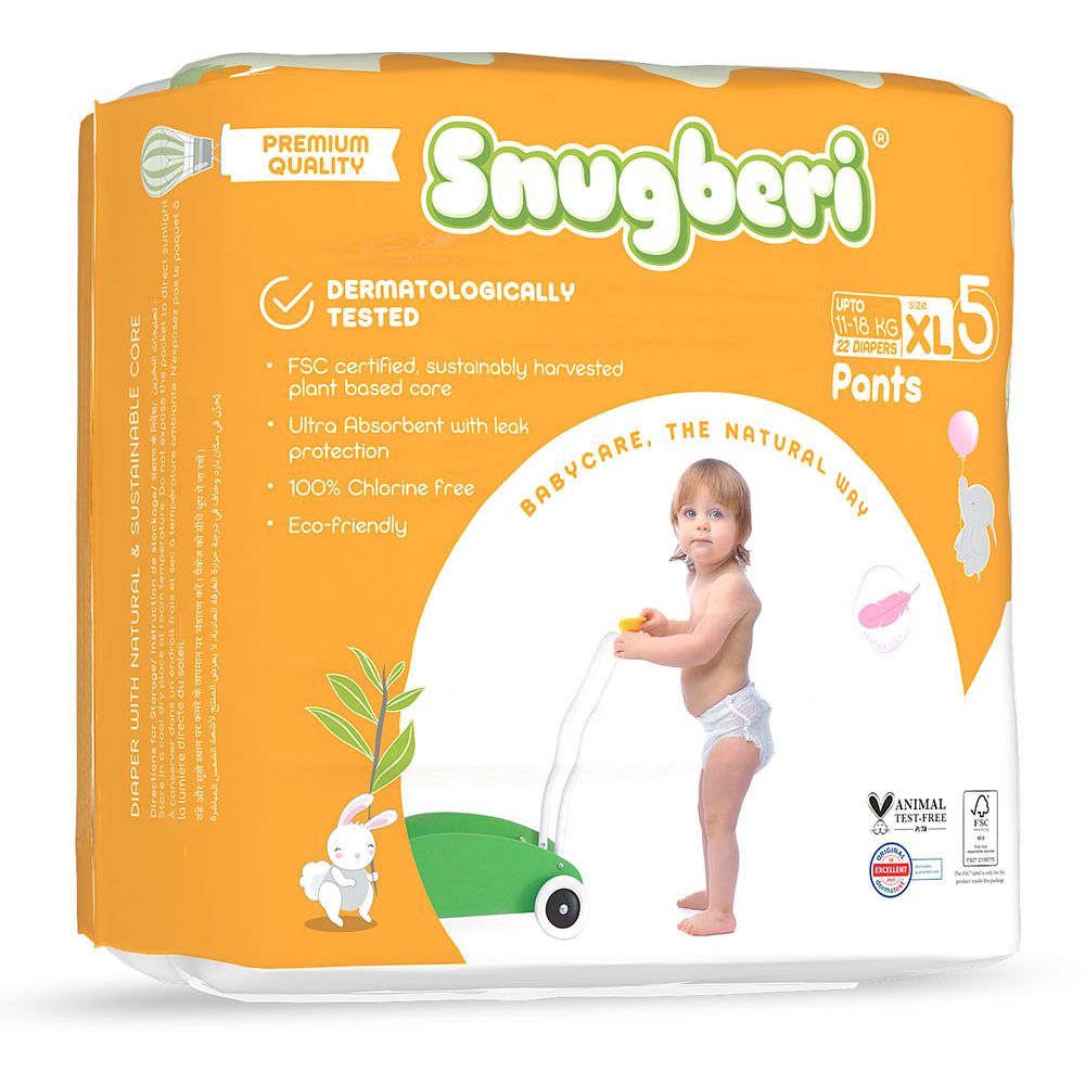 Snugberi - Diaper Pant Size 5 XL 11-18kg 22pcs - Twin Value Pack