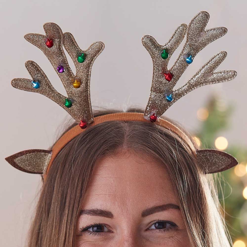 Ginger Ray - Merry Everything Reindeer Antlers Headband