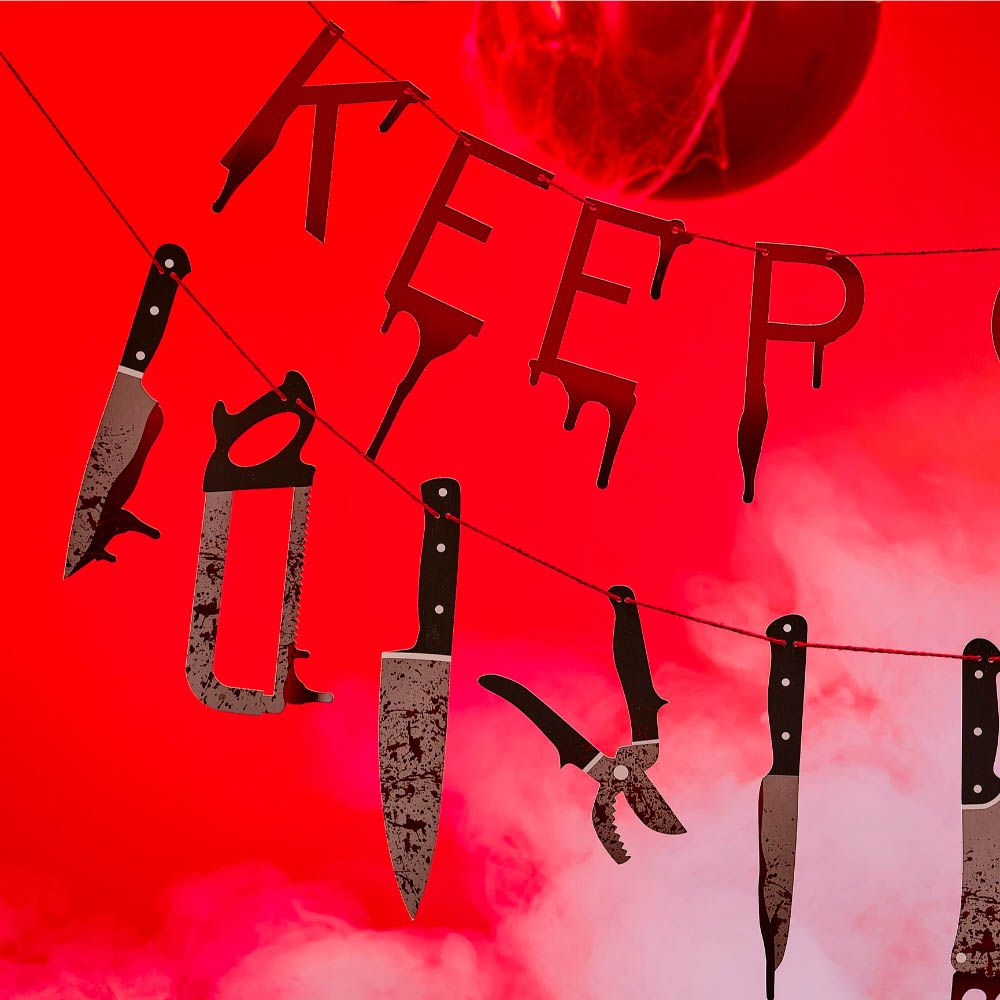 Ginger Ray - Keep Out Blood Drip Bunting