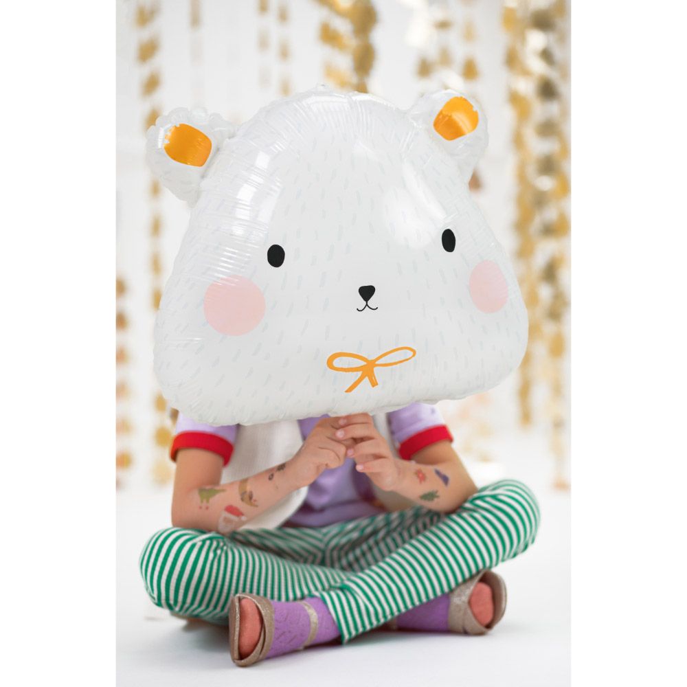 Party Deco - Foil Balloon - Polar Bear - White