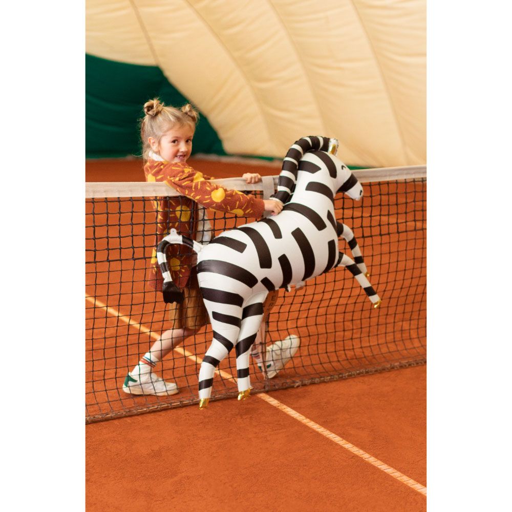 Party Deco - Foil Balloons - Zebra - White/Black