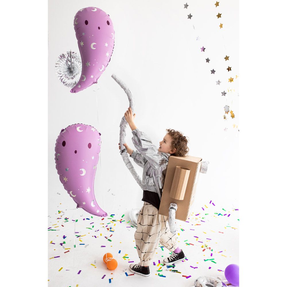 Party Deco - Foil Balloon - Ghost - Purple