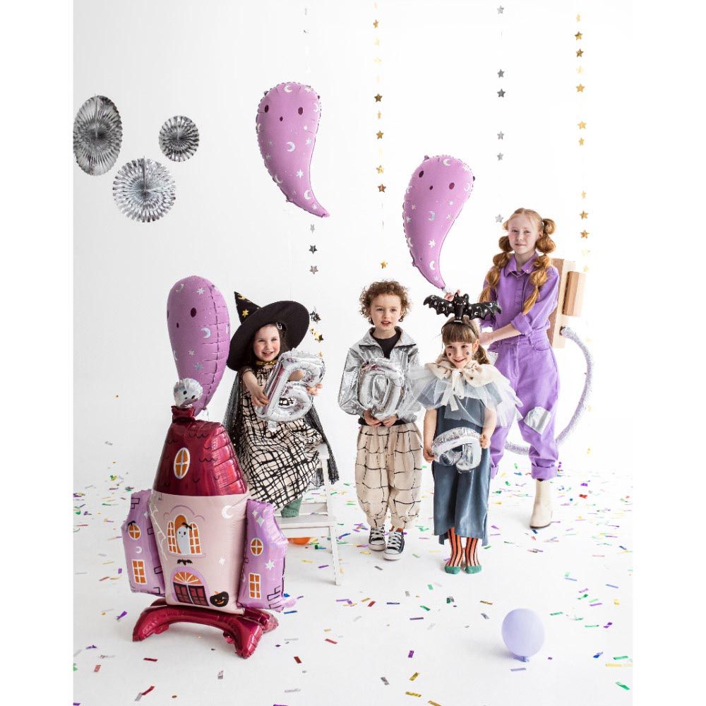 Party Deco - Foil Balloon - Ghost - Purple