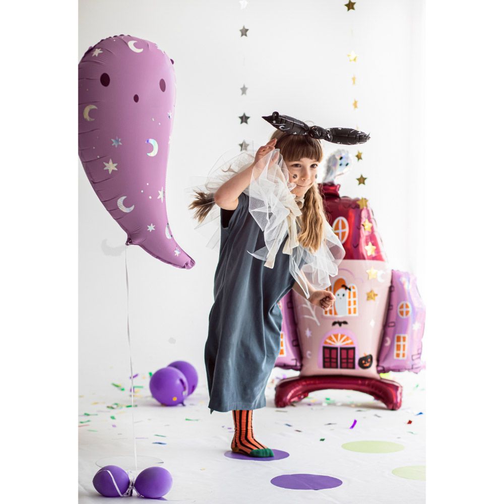 Party Deco - Foil Balloon - Ghost - Purple