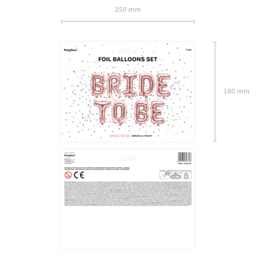 Party Deco - Bride To Be Foil Balloon - Rose Gold