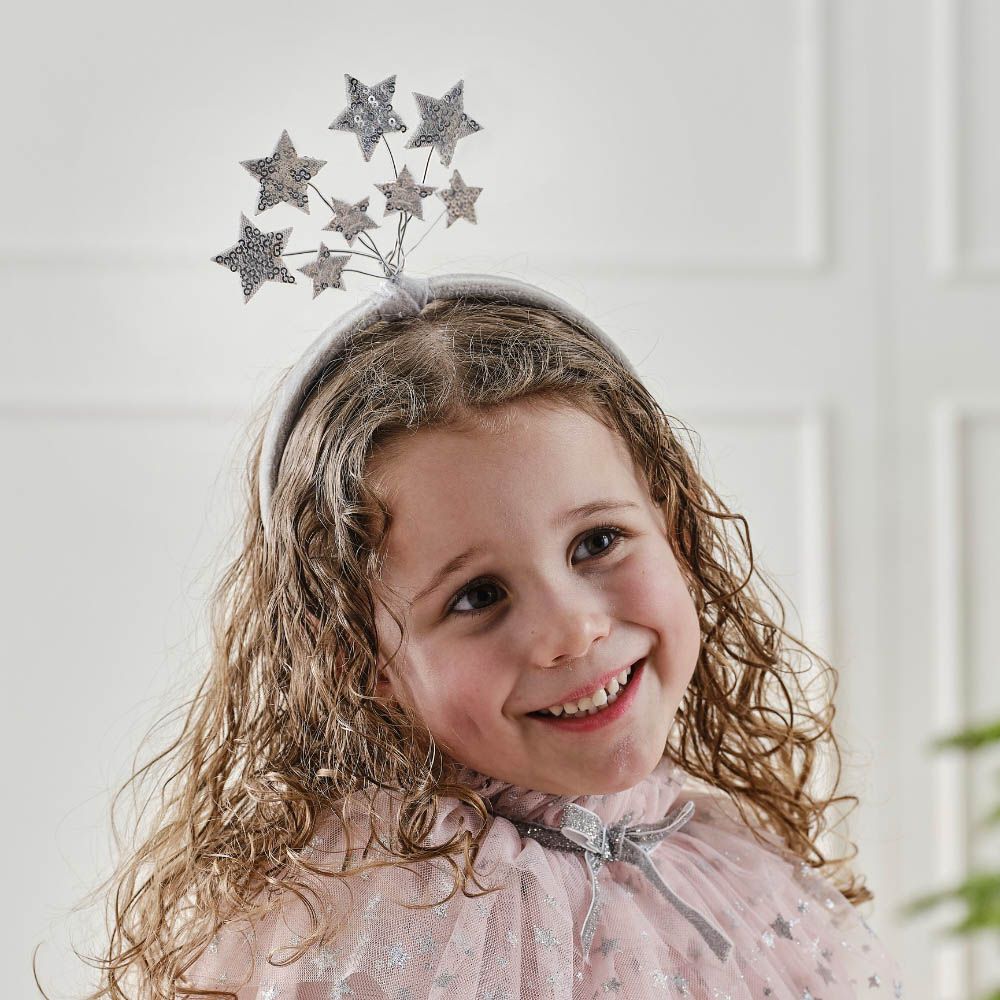 Ginger Ray - Starlight Headband - Silver/Pink