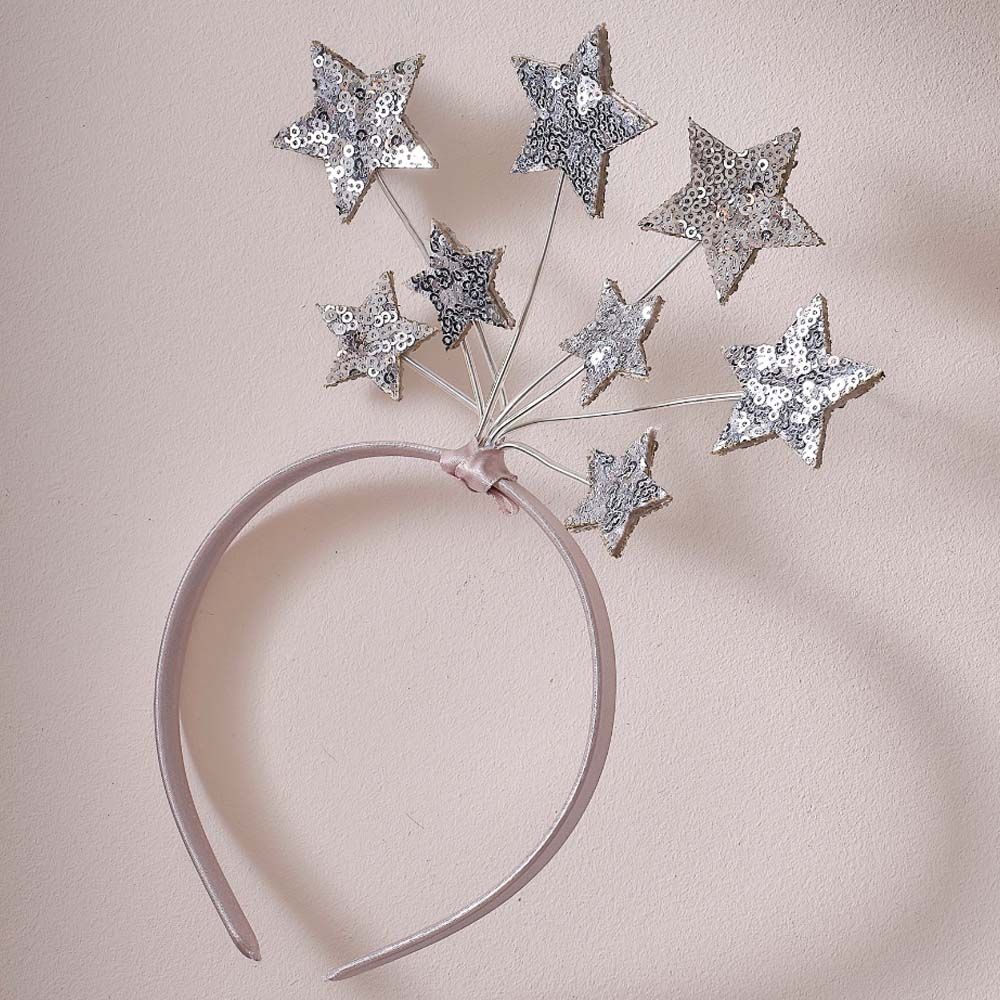 Ginger Ray - Starlight Headband - Silver/Pink