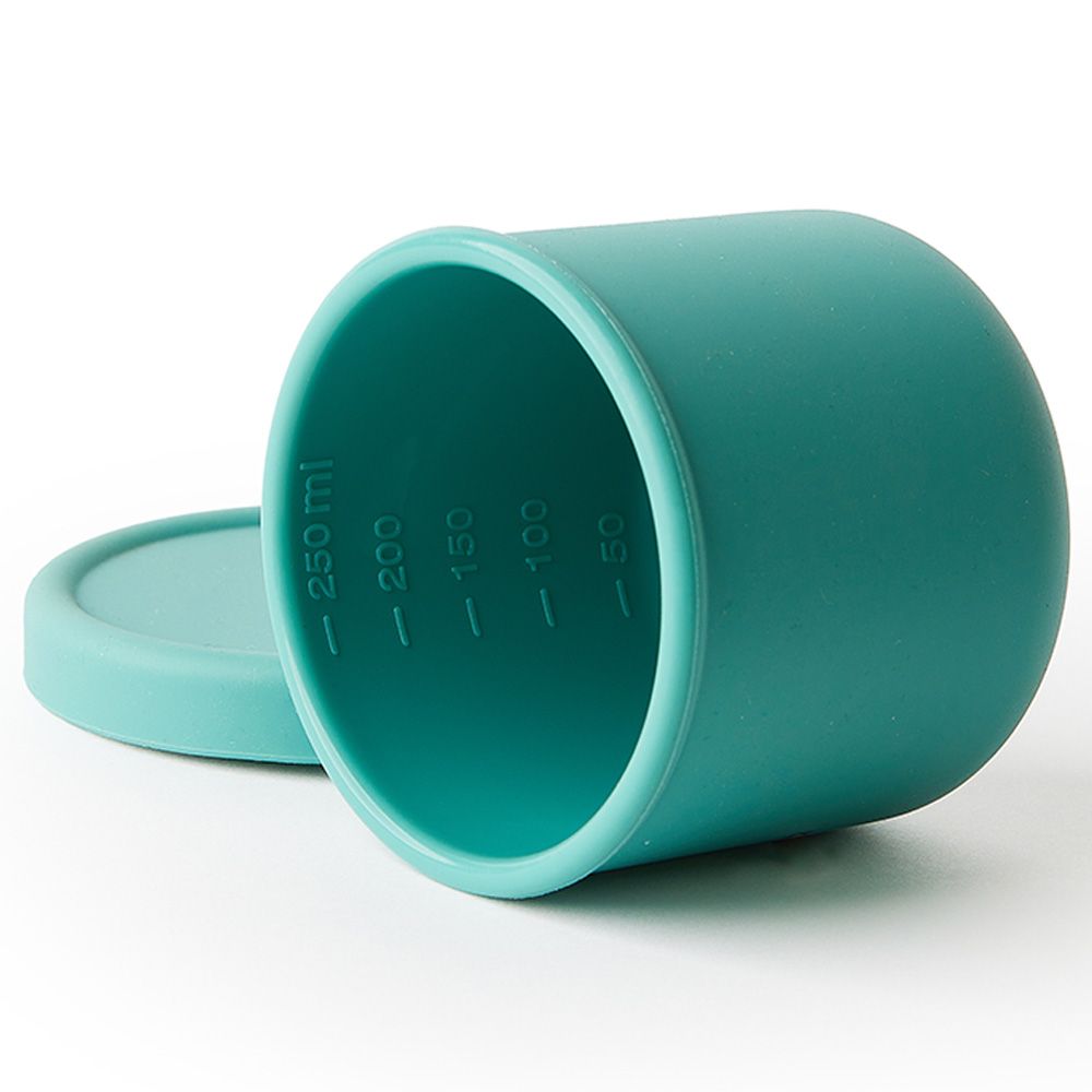 Prickly Pear - Silicone Food Container W/ Lid 250ml - Teal