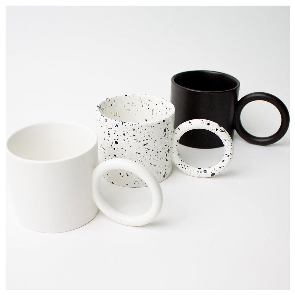 Prickly Pear - Eva 350ml Ceramic Mug - White