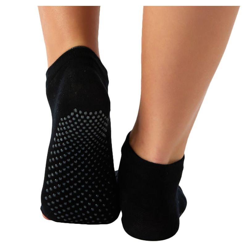 Prickly Pear - Non-Slip Ankle Socks - Black