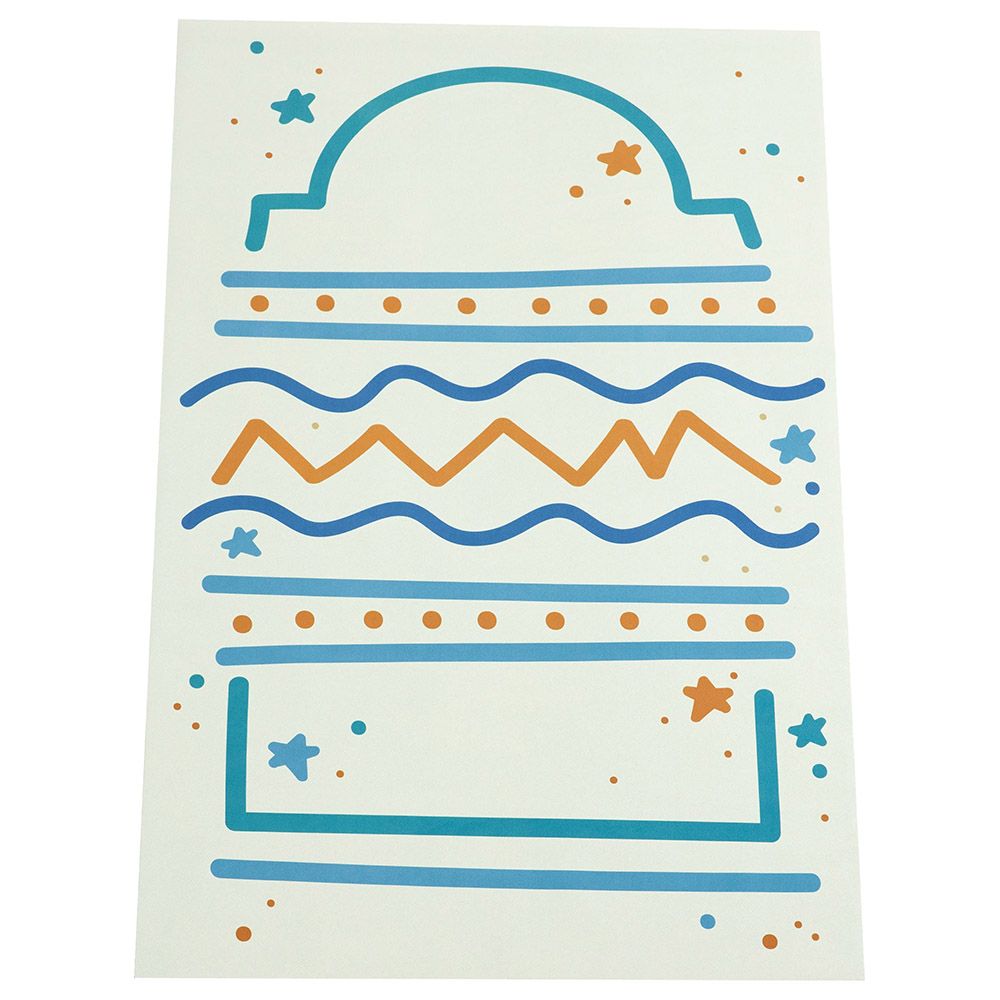 Sabr - Moonlight Voyage Compact Prayer Mat - Blue