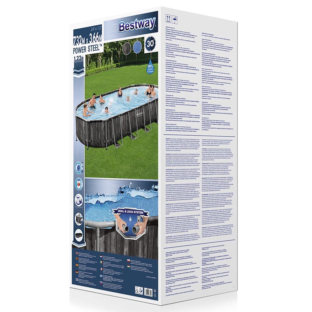 Bestway Power Steel Oval Pool Set 732x366x122cm