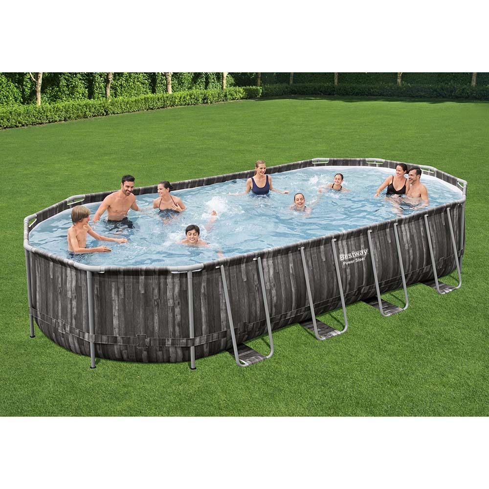 Bestway Power Steel Oval Pool Set 732x366x122cm