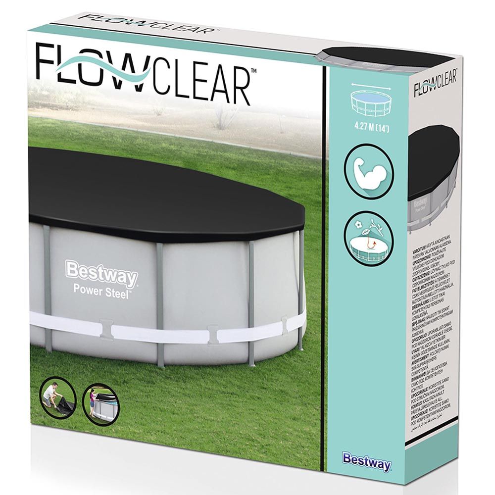 Bestway - Flowclear 14" PVC Pool Cover - Black