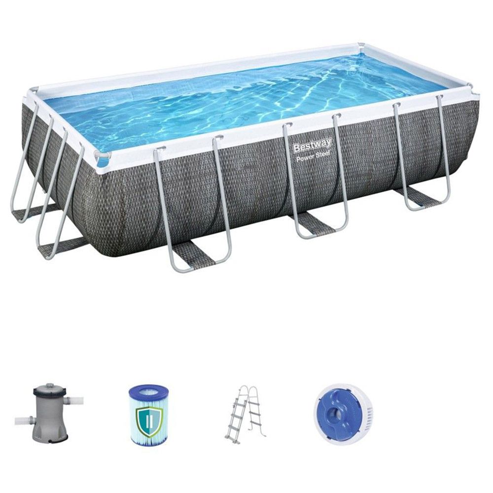 Bestway - Power Steel 13.3" Rectangular Pool Set 2020