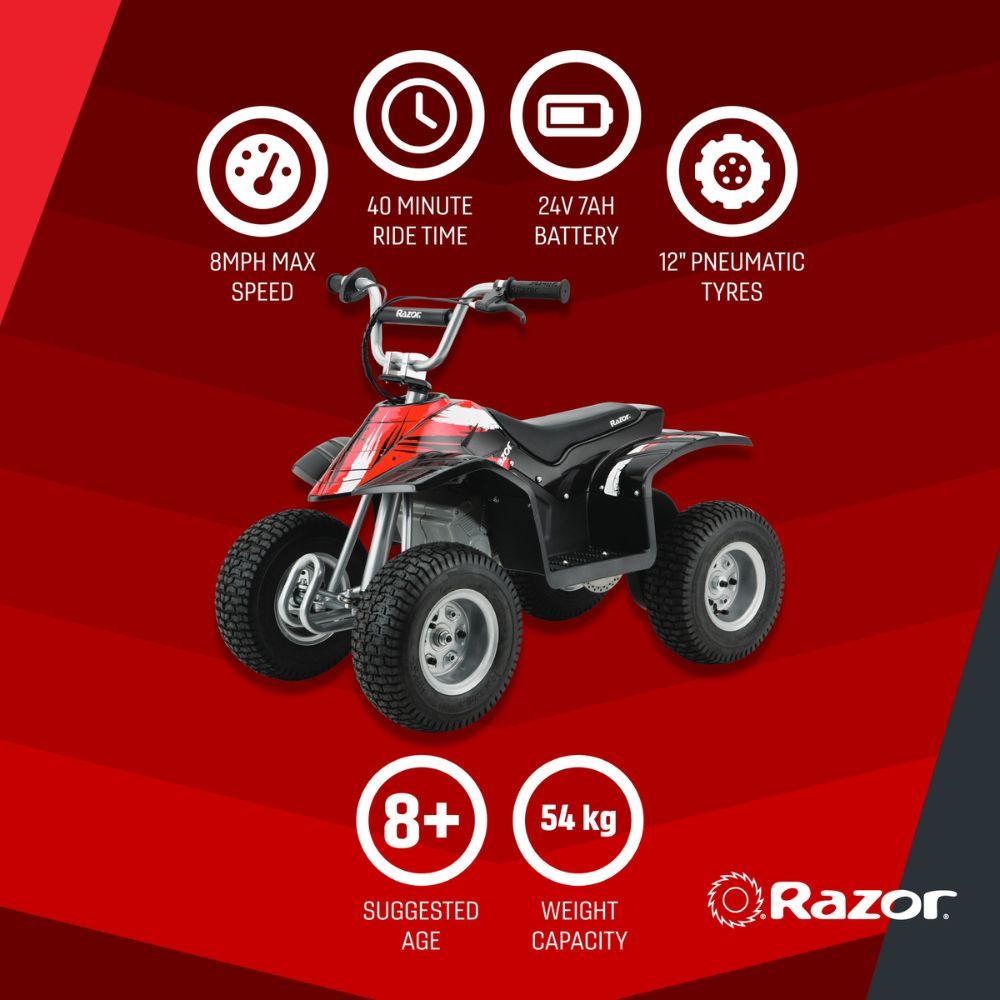 Razor - Dirt Quad Four-Wheeled Off-Road Vehicle