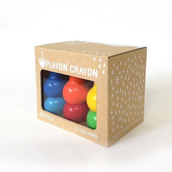 Playon Crayon, Set Of 12 Crayons - Bright Color