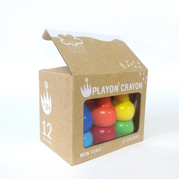 Playon Crayon, Set Of 12 Crayons - Bright Color