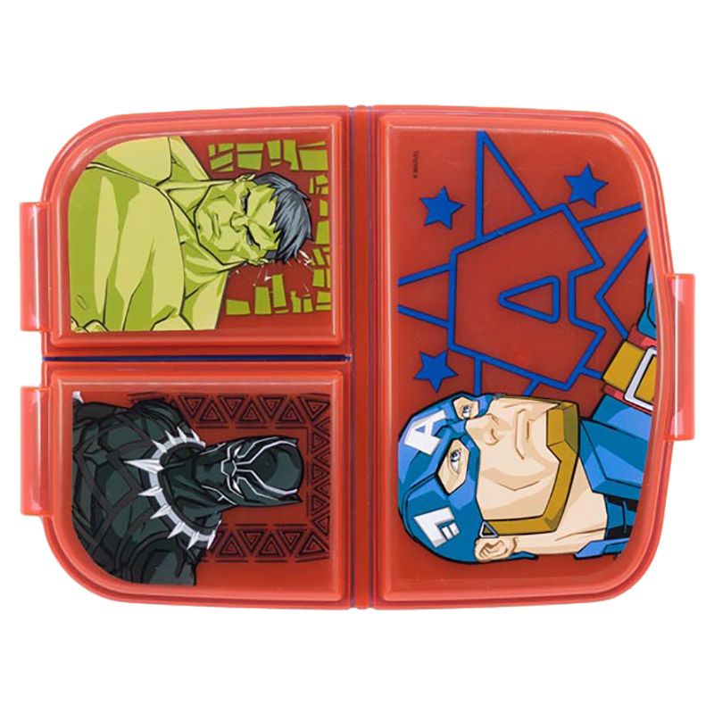 Stor - Avengers Invincible Lunch Box w/ 3 Compartments