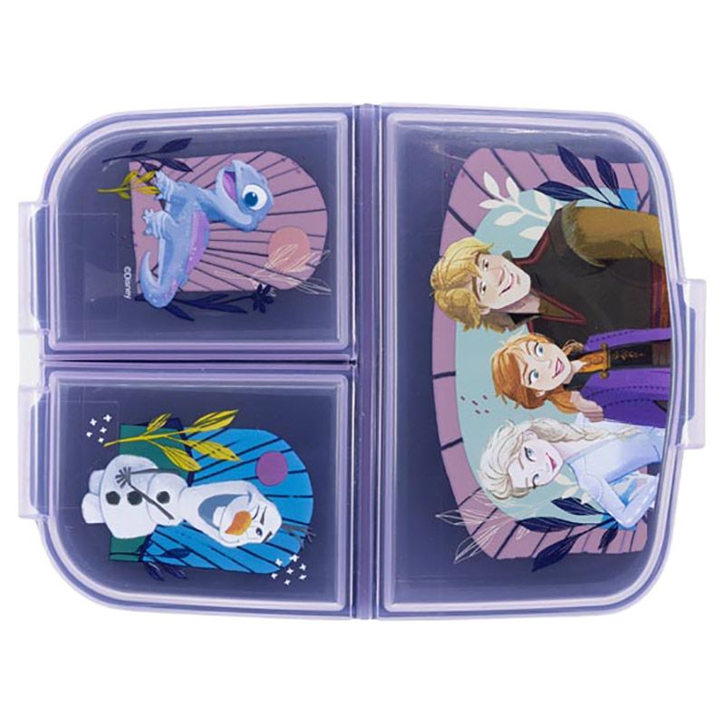 Stor - Frozen Trust The Journ Lunch Box w/ 3 Compartments - Blue