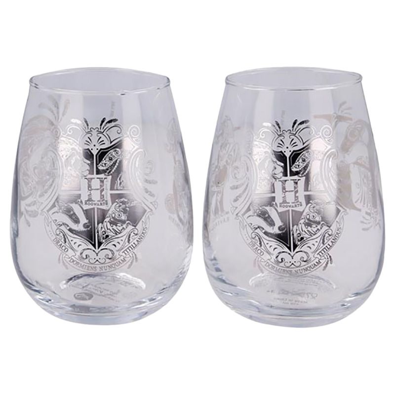 Stor - Harry Potter Glass Set - 2pcs - 510ml - Clear