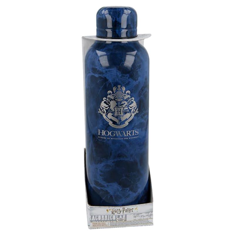 Stor - Harry Potter Stainless Steel Bottle - 515ml - Blue