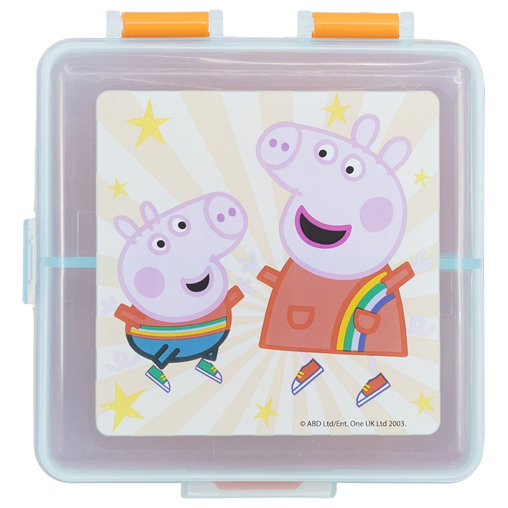 Stor - Peppa Pig Square Lunch Box w/ 1 Compartment