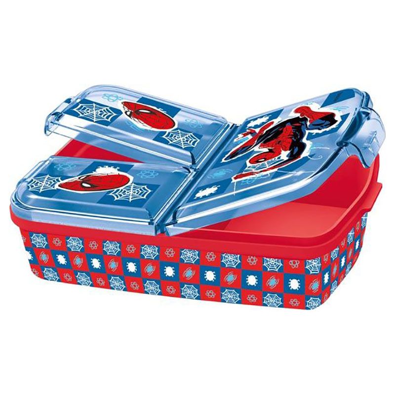 Stor - Spiderman Lunch Box w/ 3 Compartments