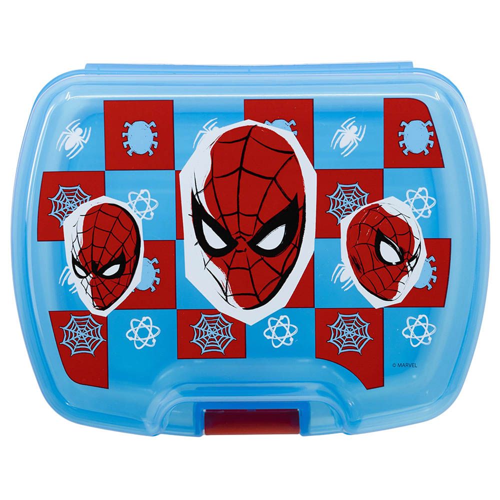 Stor - Spiderman Arachnid Lunch Box w/ 1 Compartment - Blue