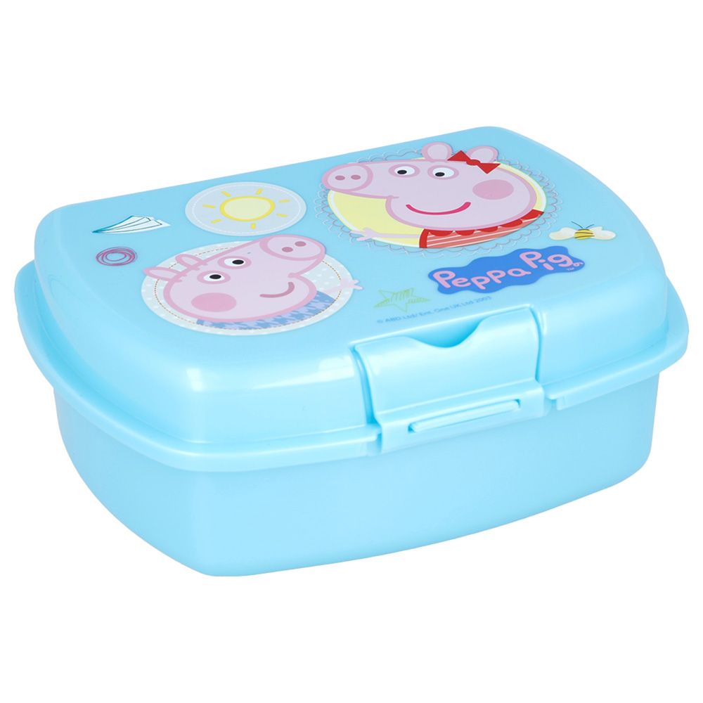 Stor - Urban Peppa Pig Core Lunch Box w/ 1 Compartment - Blue