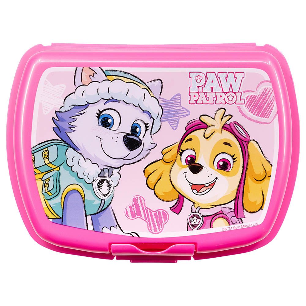 Stor - Urban Paw Patrol Girl Sket Lunch Box w/ 1 Compartment - Pink