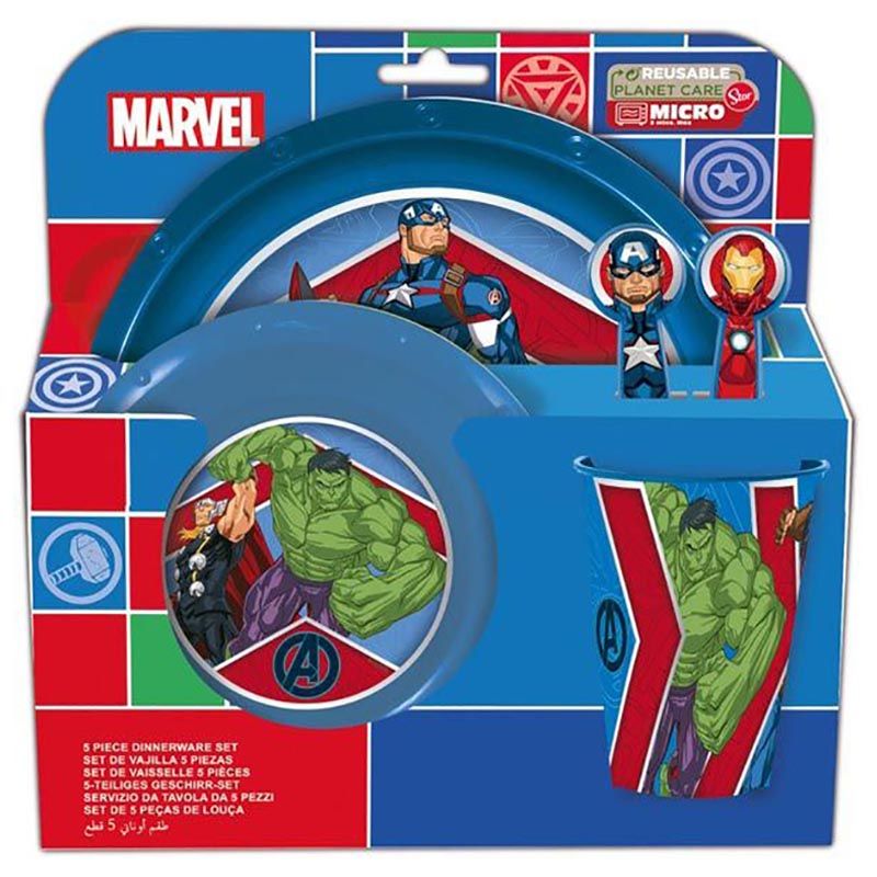 Stor - Avengers Heraldic Army Easy Set - 5pcs - Blue