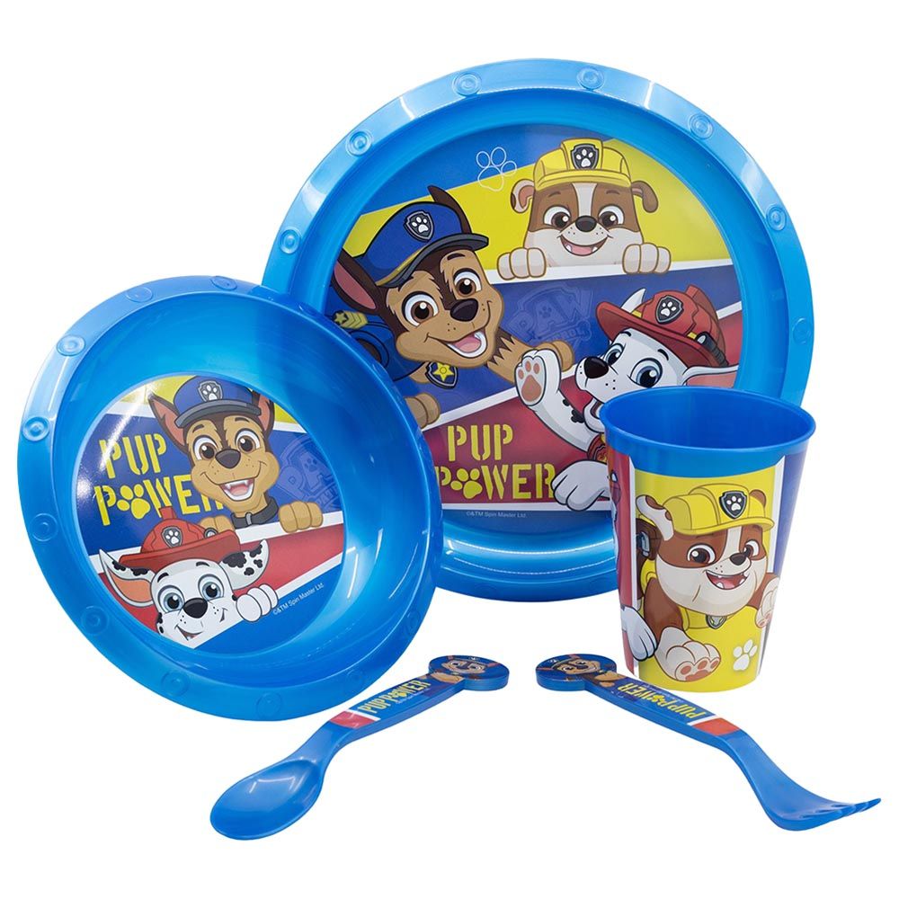 Stor - Paw Patrol Pup Power Easy Set - 5pcs - Blue