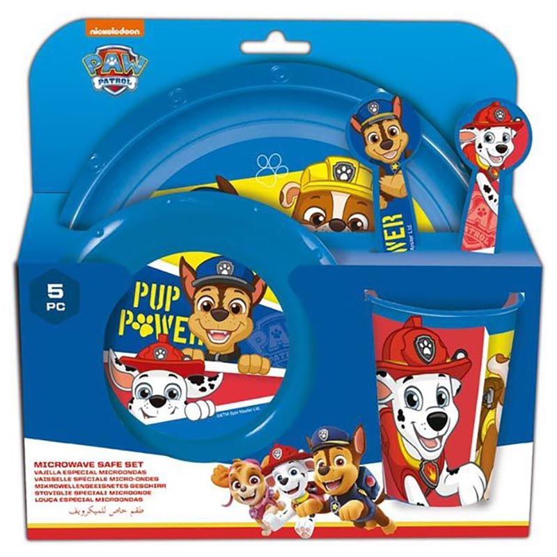 Stor - Paw Patrol Pup Power Easy Set - 5pcs - Blue