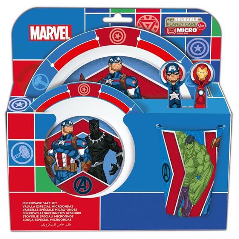 Stor - Kids Avengers Heraldic Army Micro Set - 5pcs