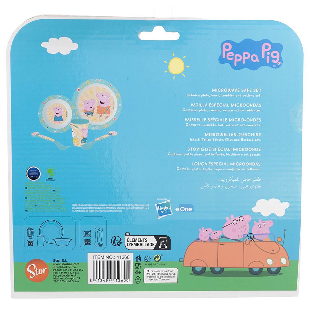 Stor - Kids Peppa Core Micro Set - 5pcs