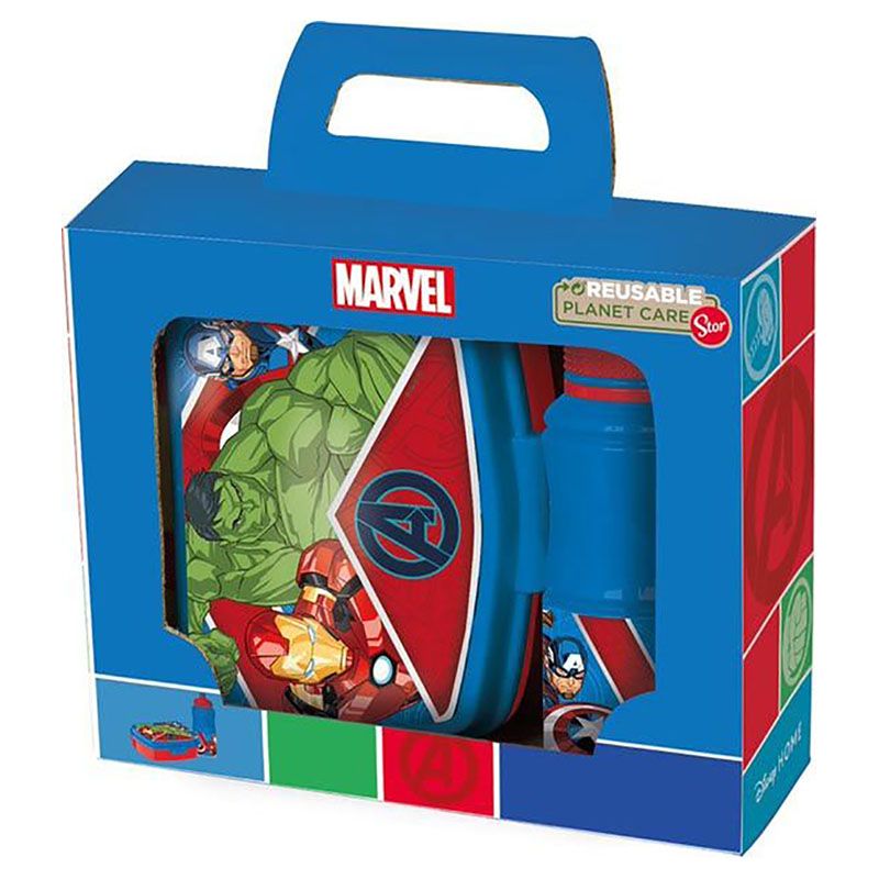 Stor - Avenger Heraldic Army Lunch Box & Bottle Set