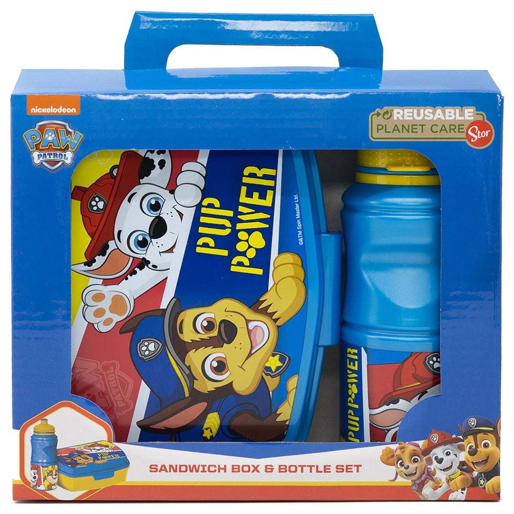 Stor - Paw Patrol Pup Power Lunch Box & Bottle Set