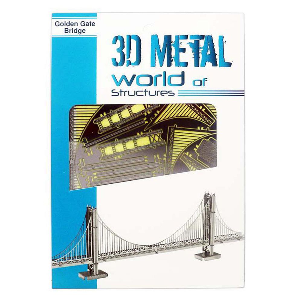 3D Metal World - Golden Gate Bridge - 1 sheet