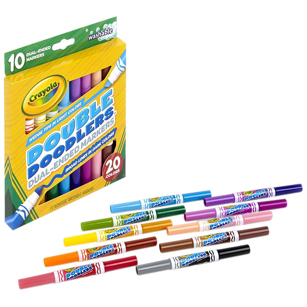 Crayola - Washable Double Doodlers, Pack of 10