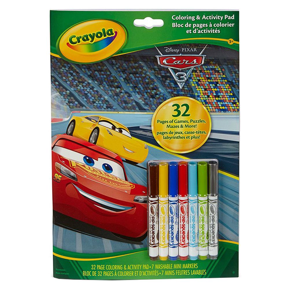 Crayola - Cars 3 Colouring Activity Book