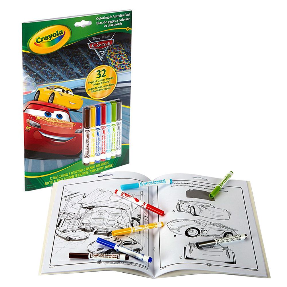 Crayola - Cars 3 Colouring Activity Book