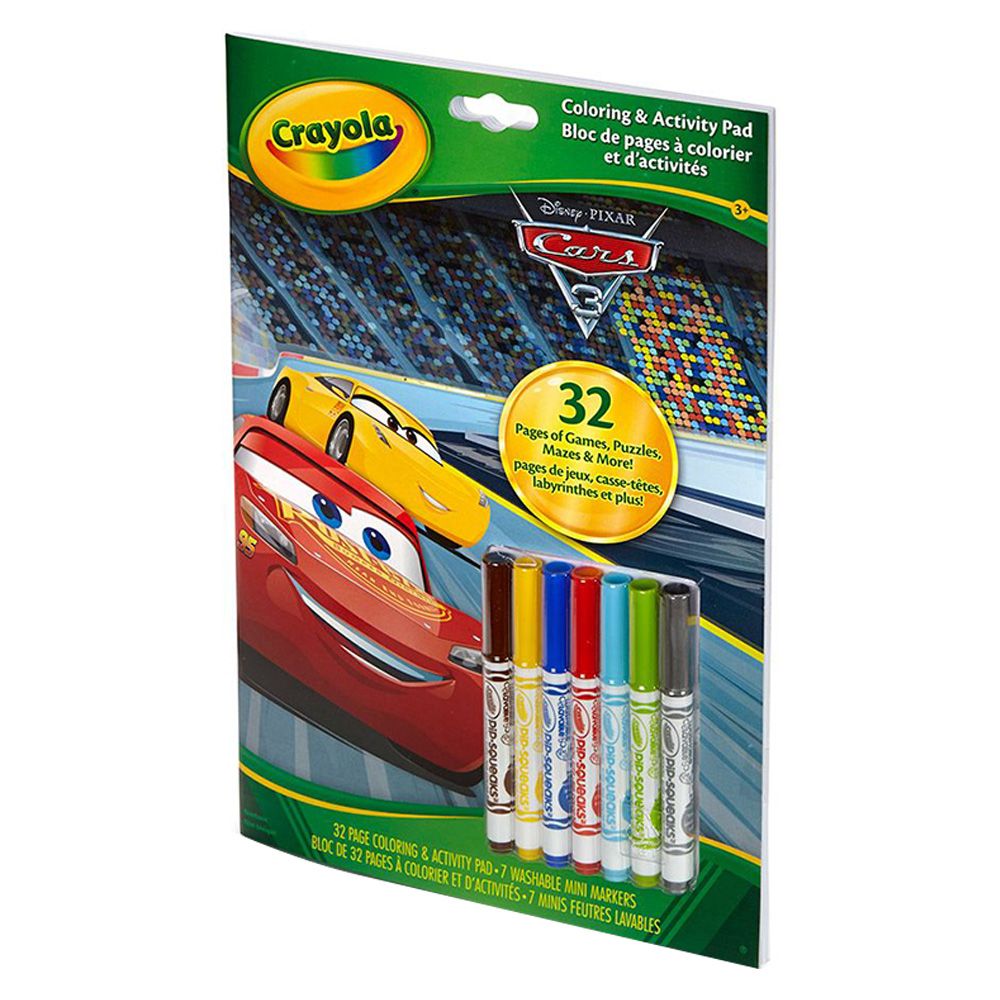 Crayola - Cars 3 Colouring Activity Book