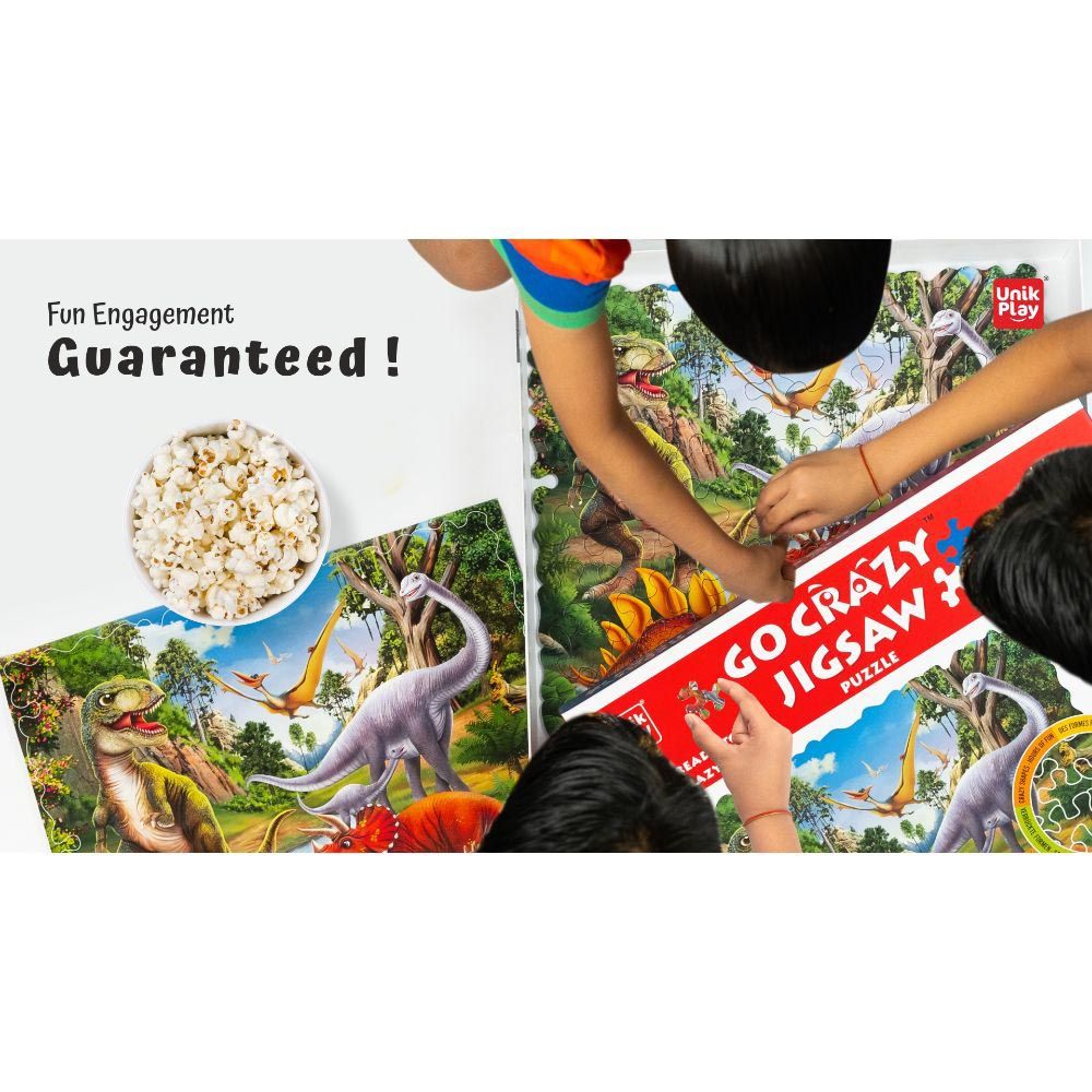 Unikplay - Go Crazy Jigsaw Puzzle - 2 Trays - Dino