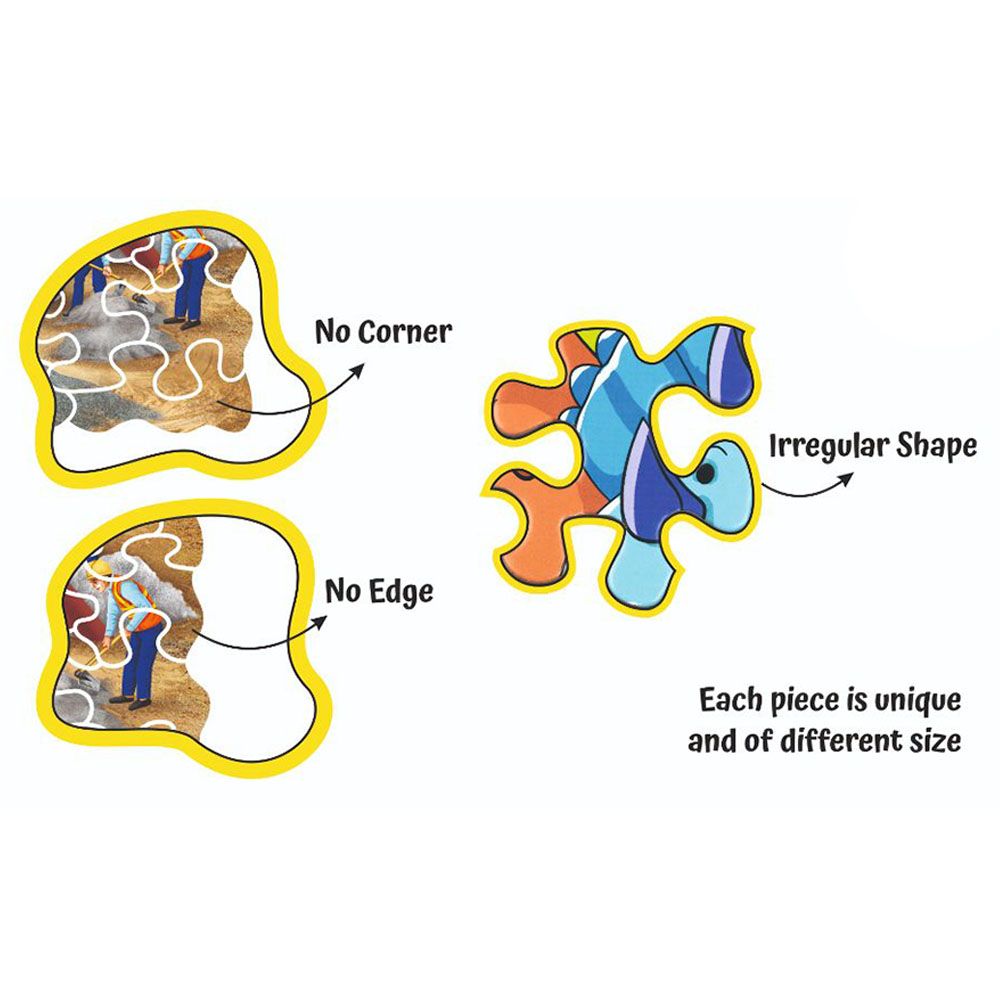 Unikplay - Go Crazy Jigsaw Puzzle - 2 Trays - Construction