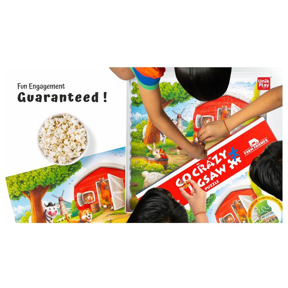 Unikplay - Go Crazy Jigsaw Puzzle - 2 Trays - Farm