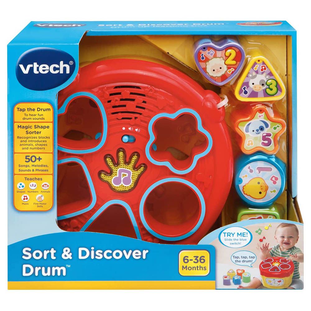 Vtech - Vtech Sort And Discover Drum Toy