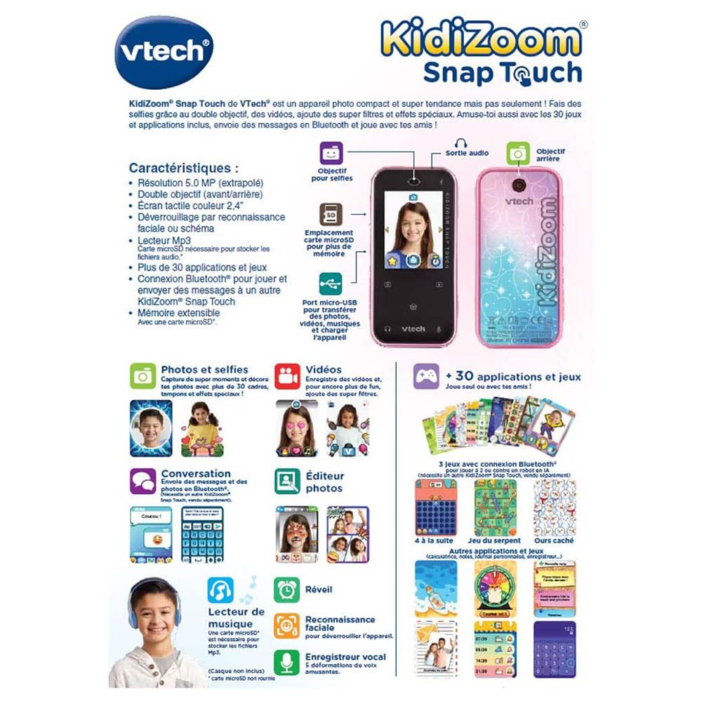 Vtech - Kidizoom Snap Touch Phone - Pink